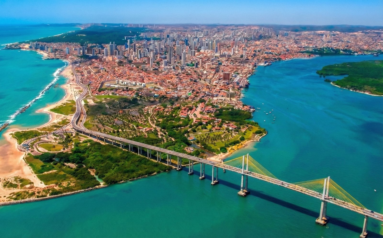 Vista aérea de Natal, Brasil